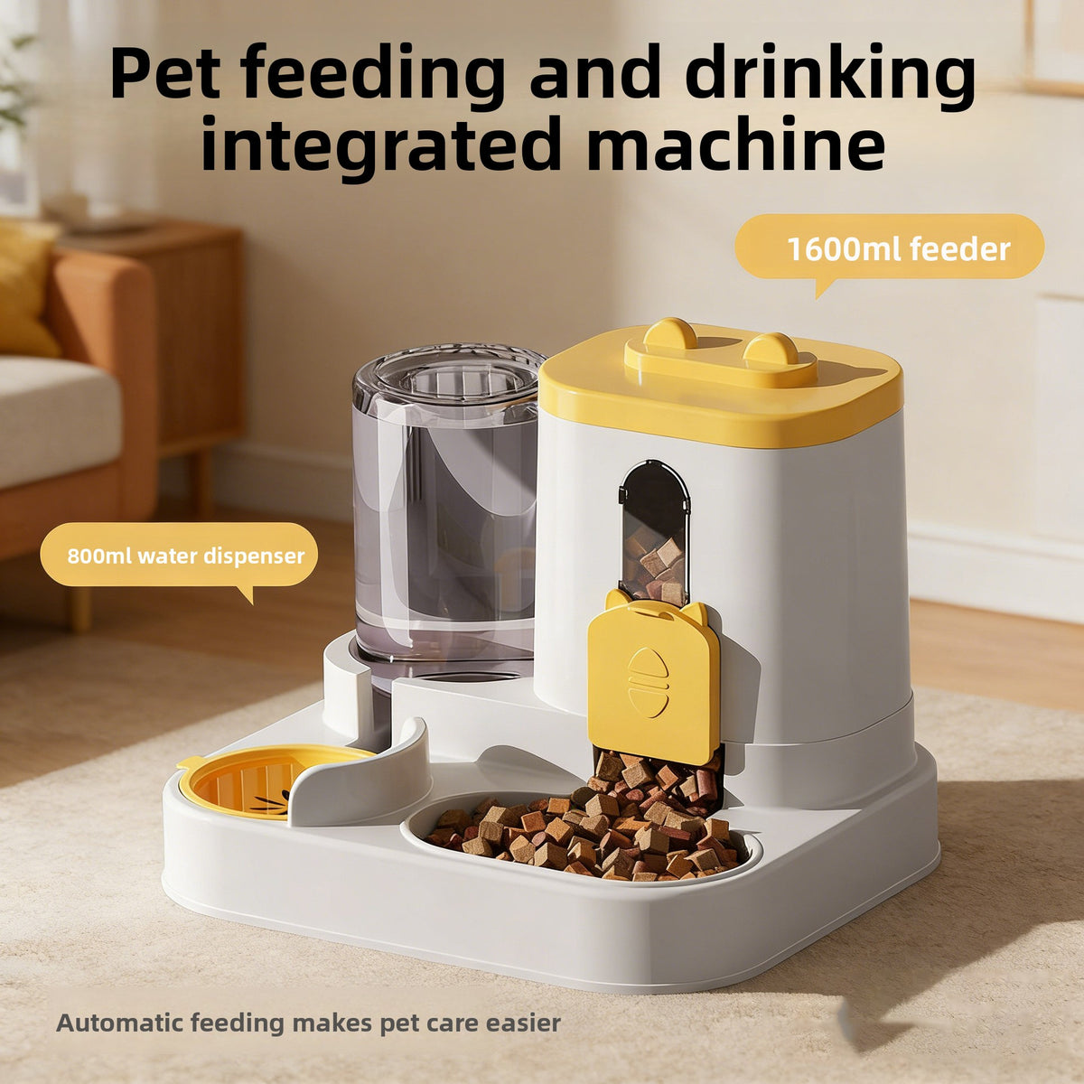 Dispensador Automático de Comida y Agua para Mascotas