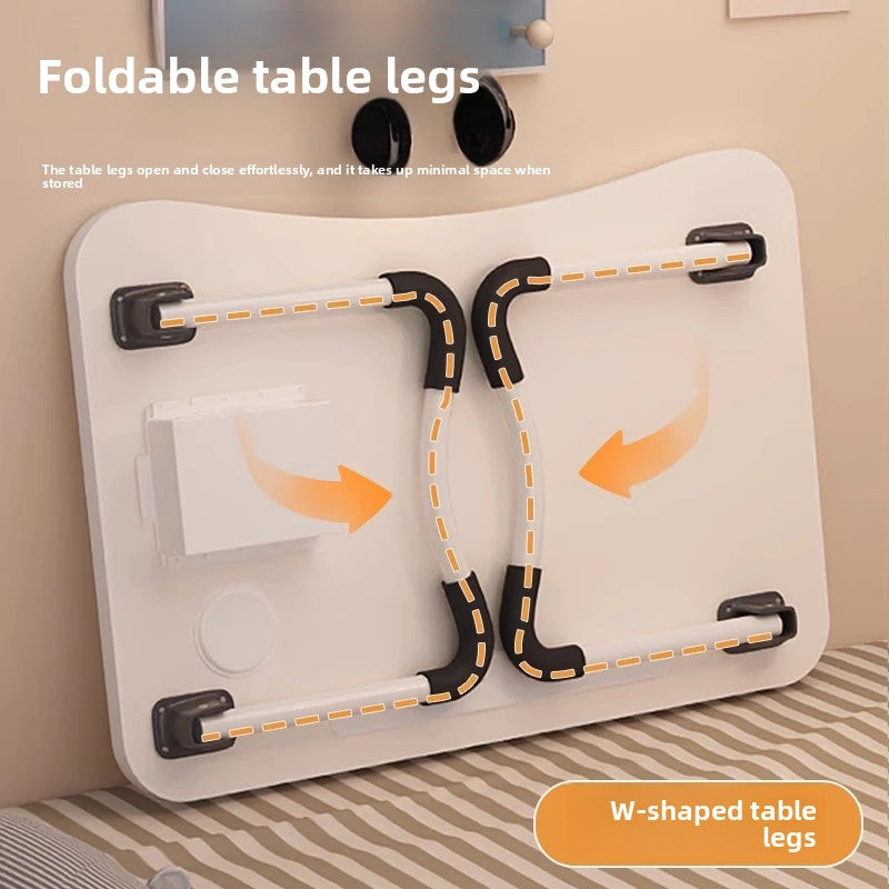 Folding Computer Desk Laptop Table for Bed Dormitory Study