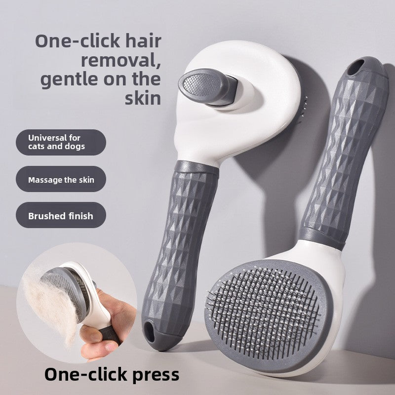 Pet Hair Removal Brush with Self Cleaning Feature
