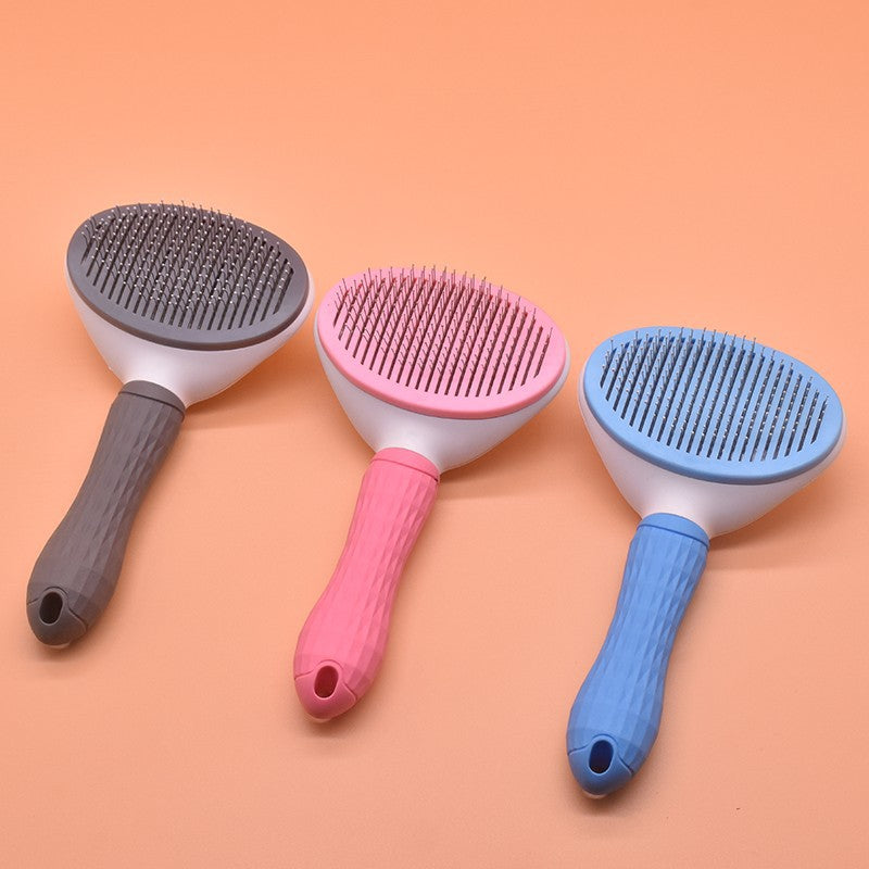 Pet Hair Removal Brush with Self Cleaning Feature