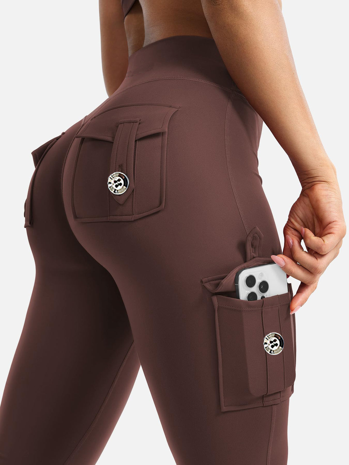 Leggings Deportivos de Cintura Alta con Bolsillos