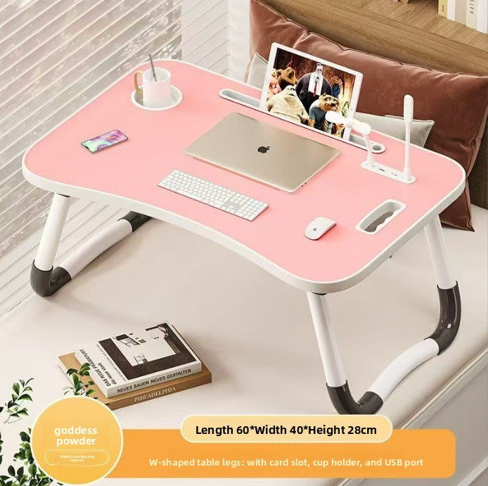 Folding Computer Desk Laptop Table for Bed Dormitory Study